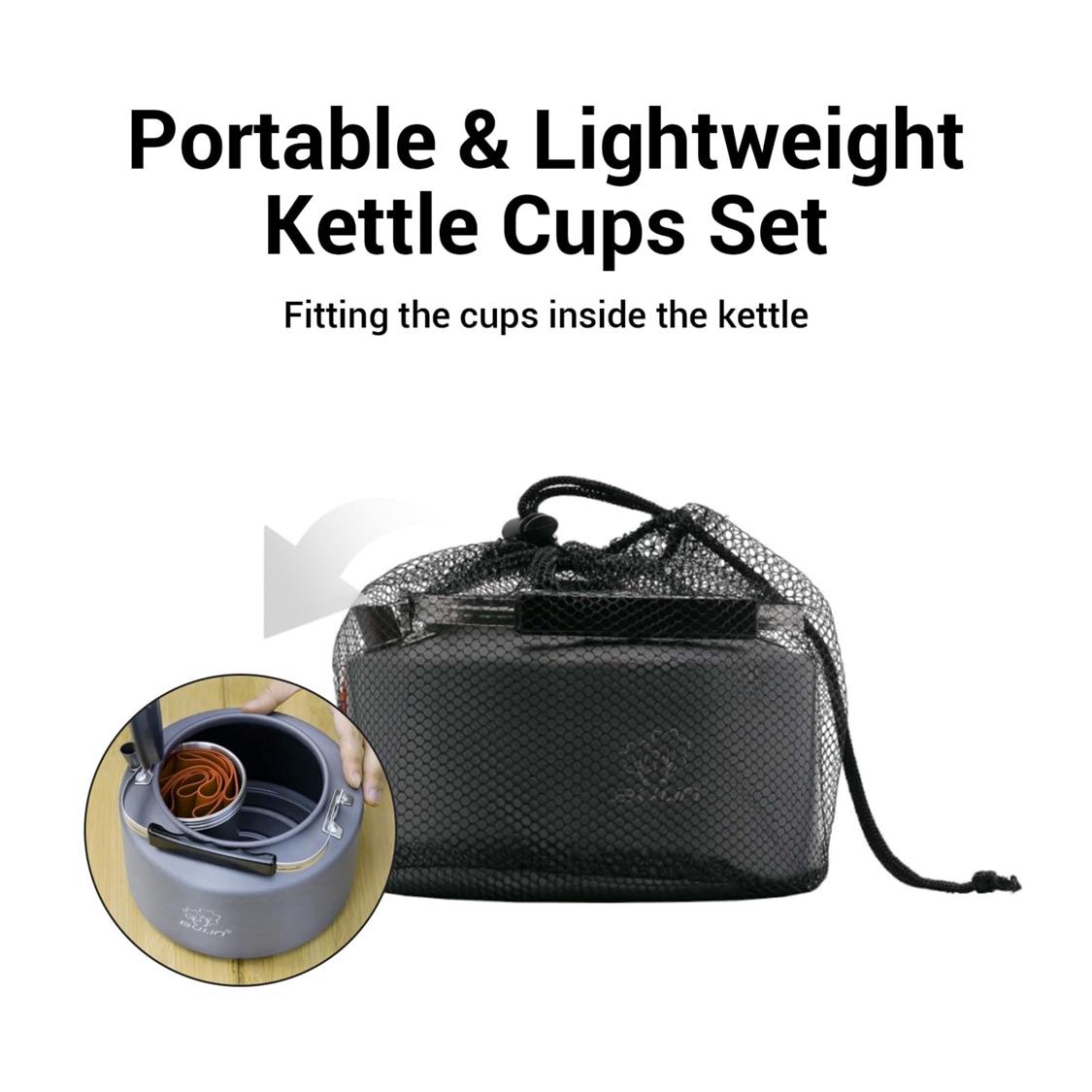 BULIN Camping Kettle Set with 4 Cups (5)