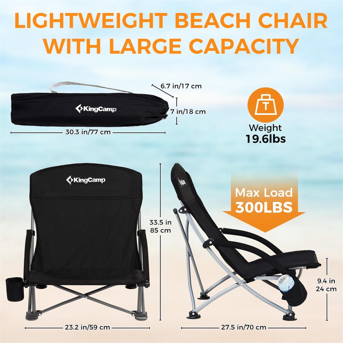 KingCamp Beach and Festival Chair (2)
