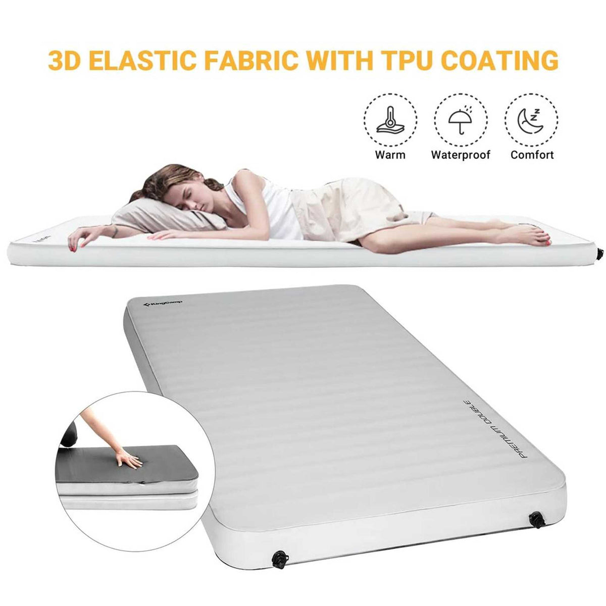 KingCamp Luxury 3D Double Self Inflating Mat (8)