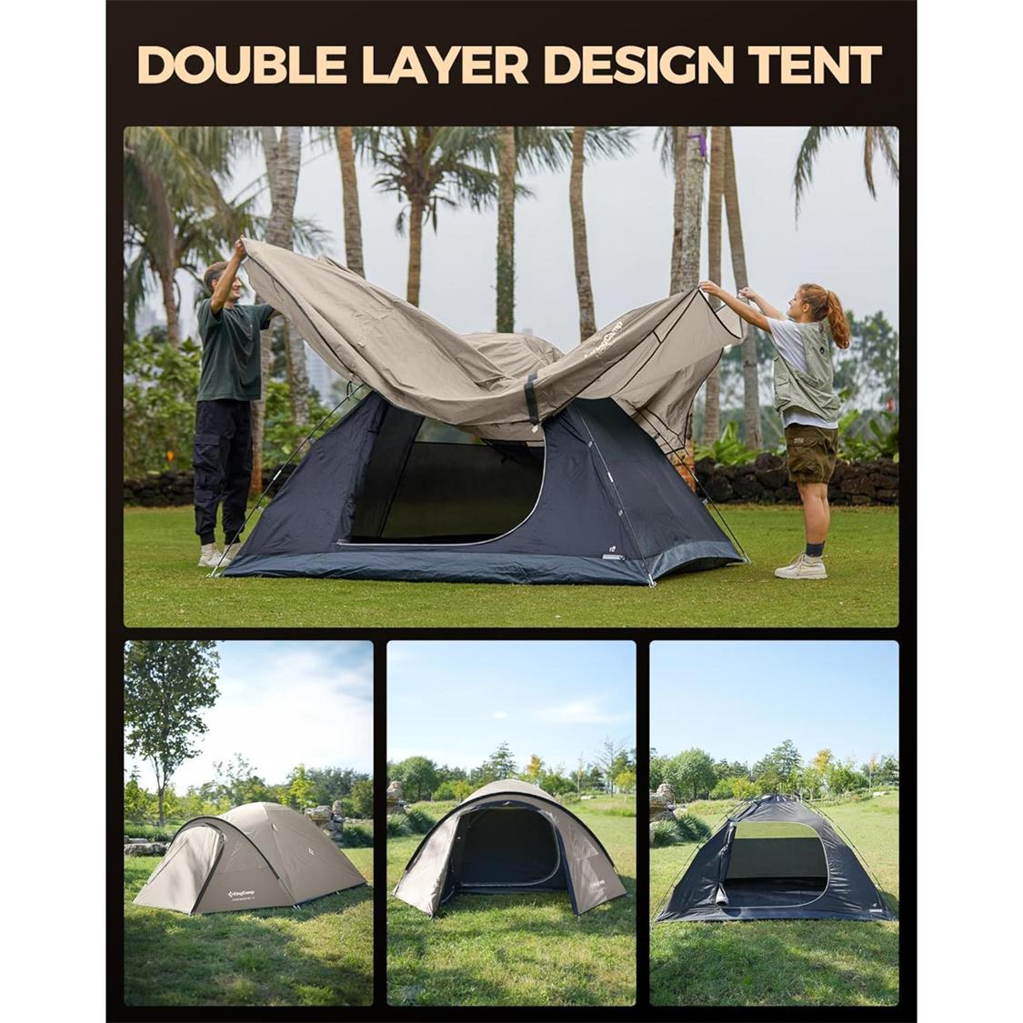 KingCamp Holiday 4 Dome tent (10)
