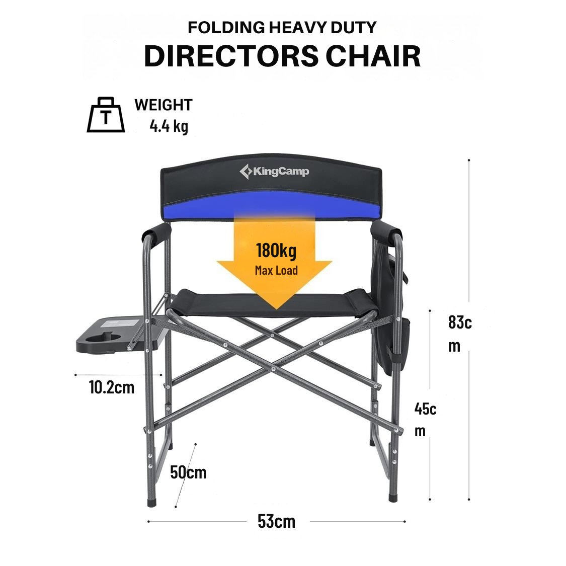 Folding Directors Chair Twin pack