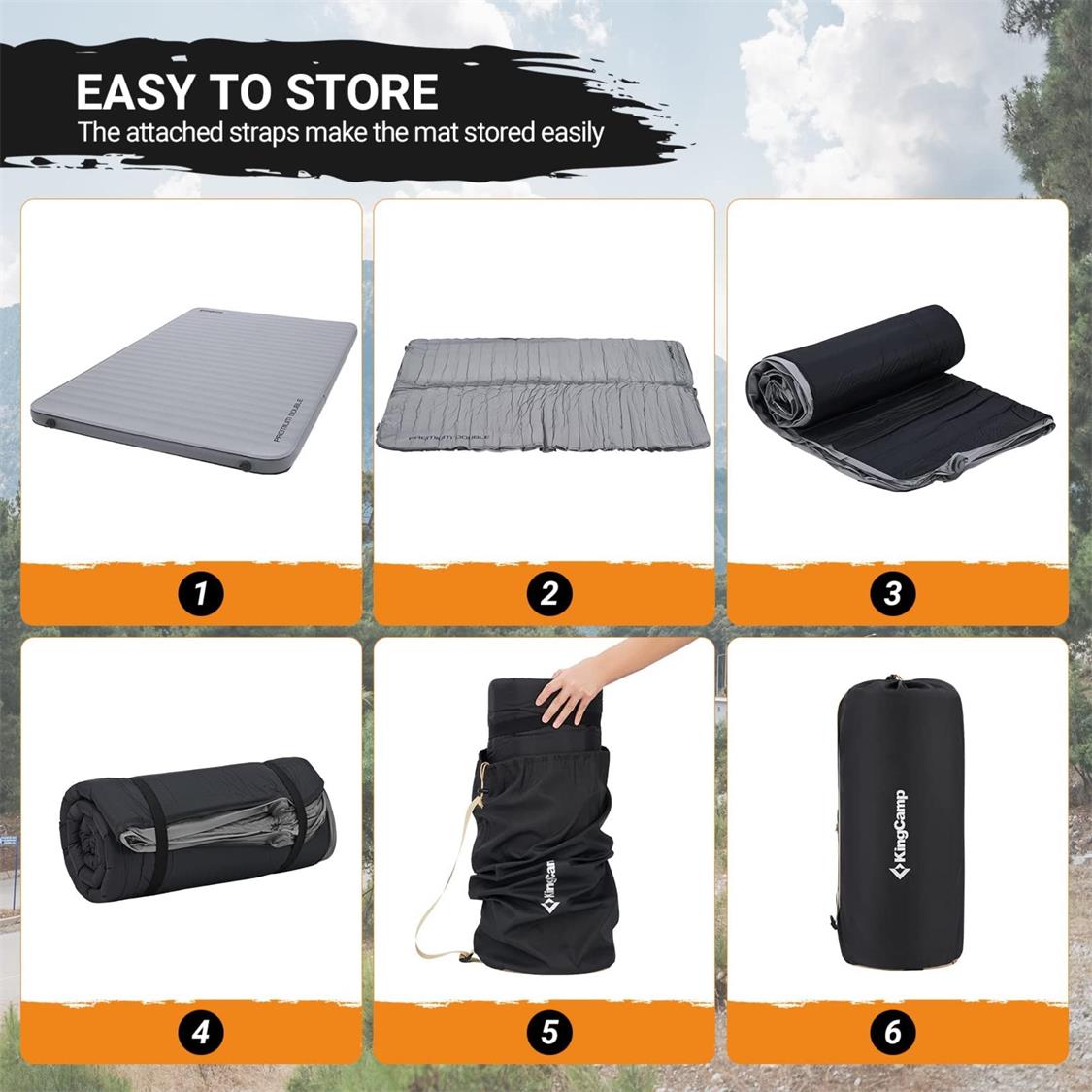 KingCamp Luxury 3D Double Self Inflating Mat (4)