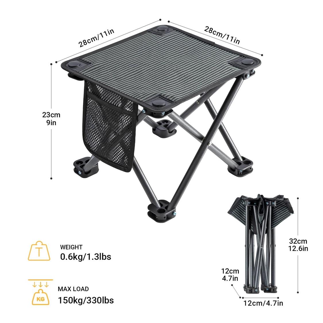KingCamp Folding Camping Stool with Storage Bag (6