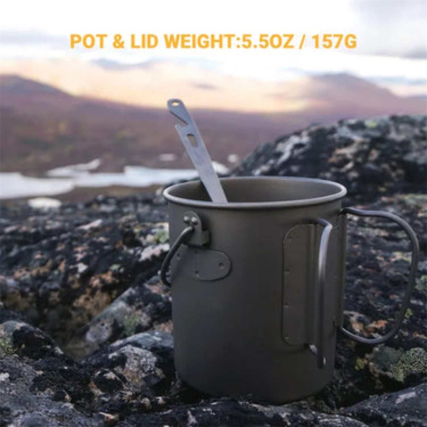 Cook'n'Escape 1100ml Titanium Soloist Titanium Pot