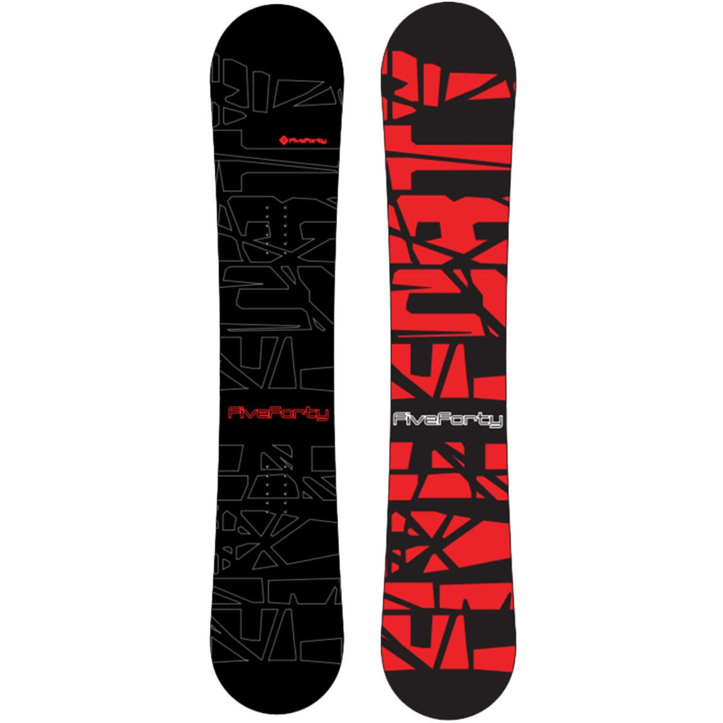 Snowboard 540 Blackdeck Hybrid, Black/Red, 163