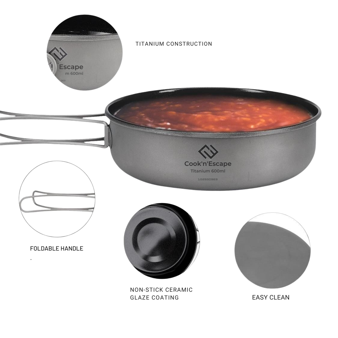 Cook'n'Escape Titanium Frying Pan