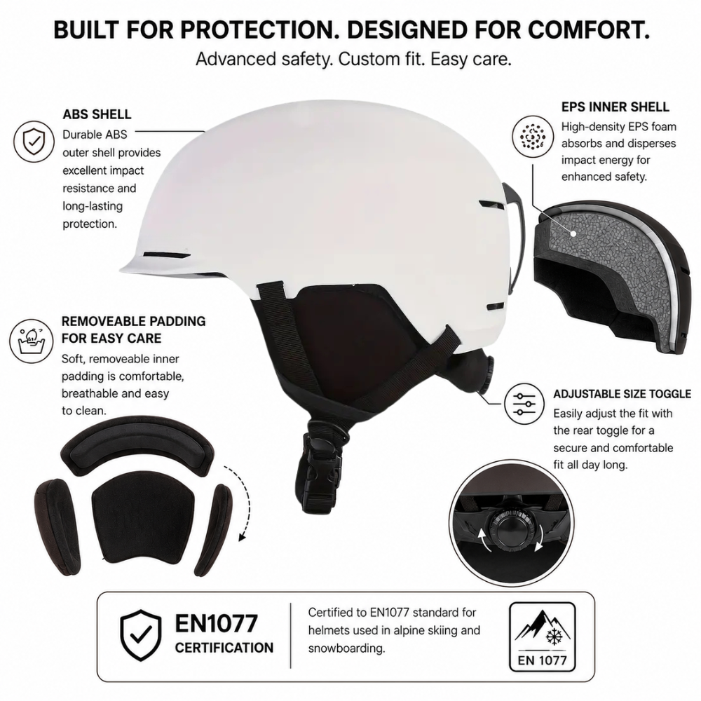 540 Blank Helmet White (2)