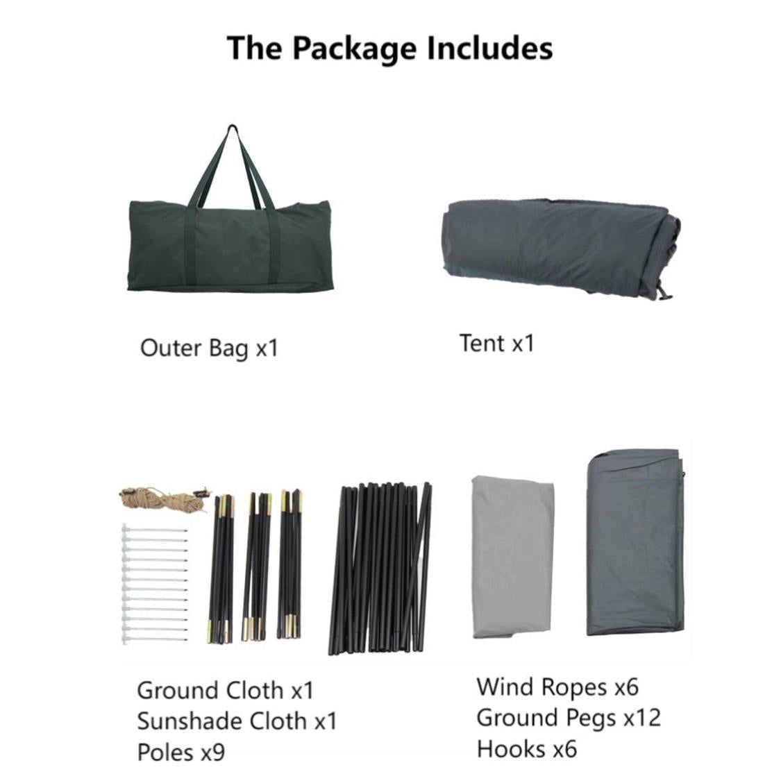 KingCamp Cairo 12ft Screen Shelter (9)