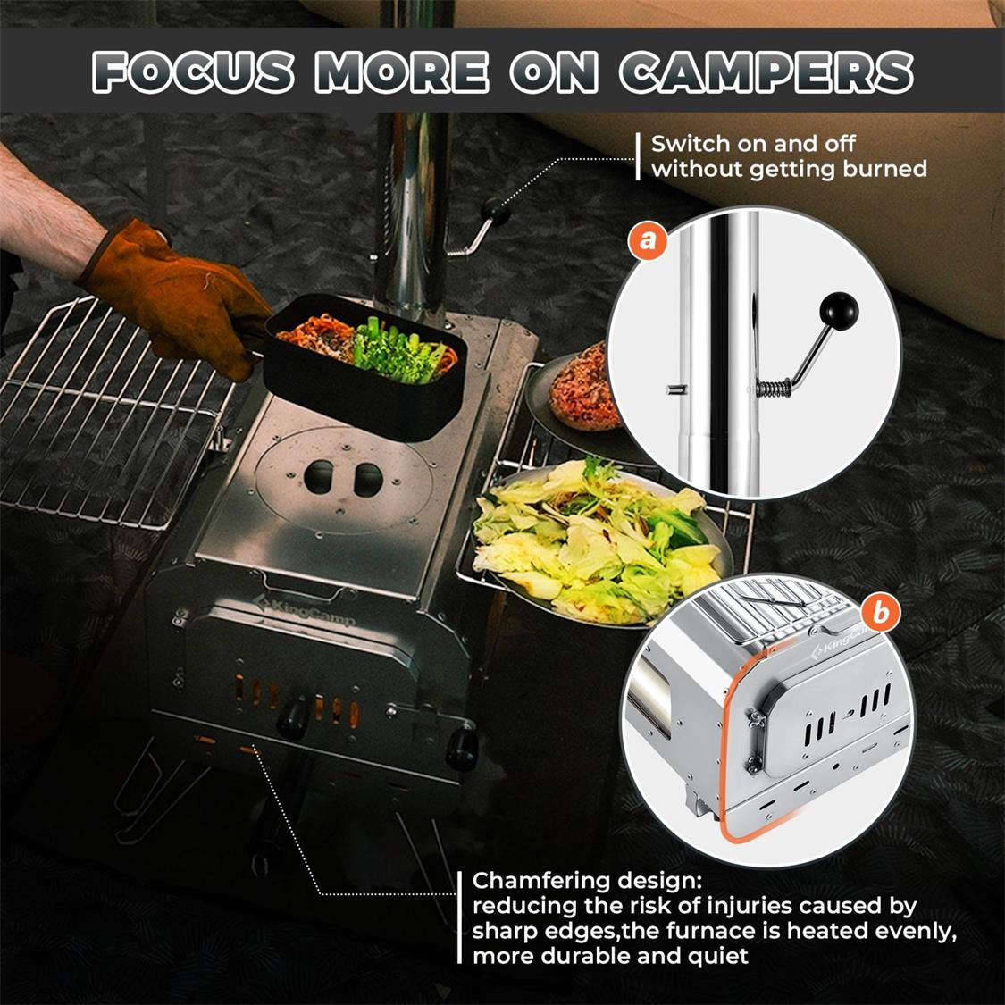 KingCamp Surefire Stove Stainless Steel (5)