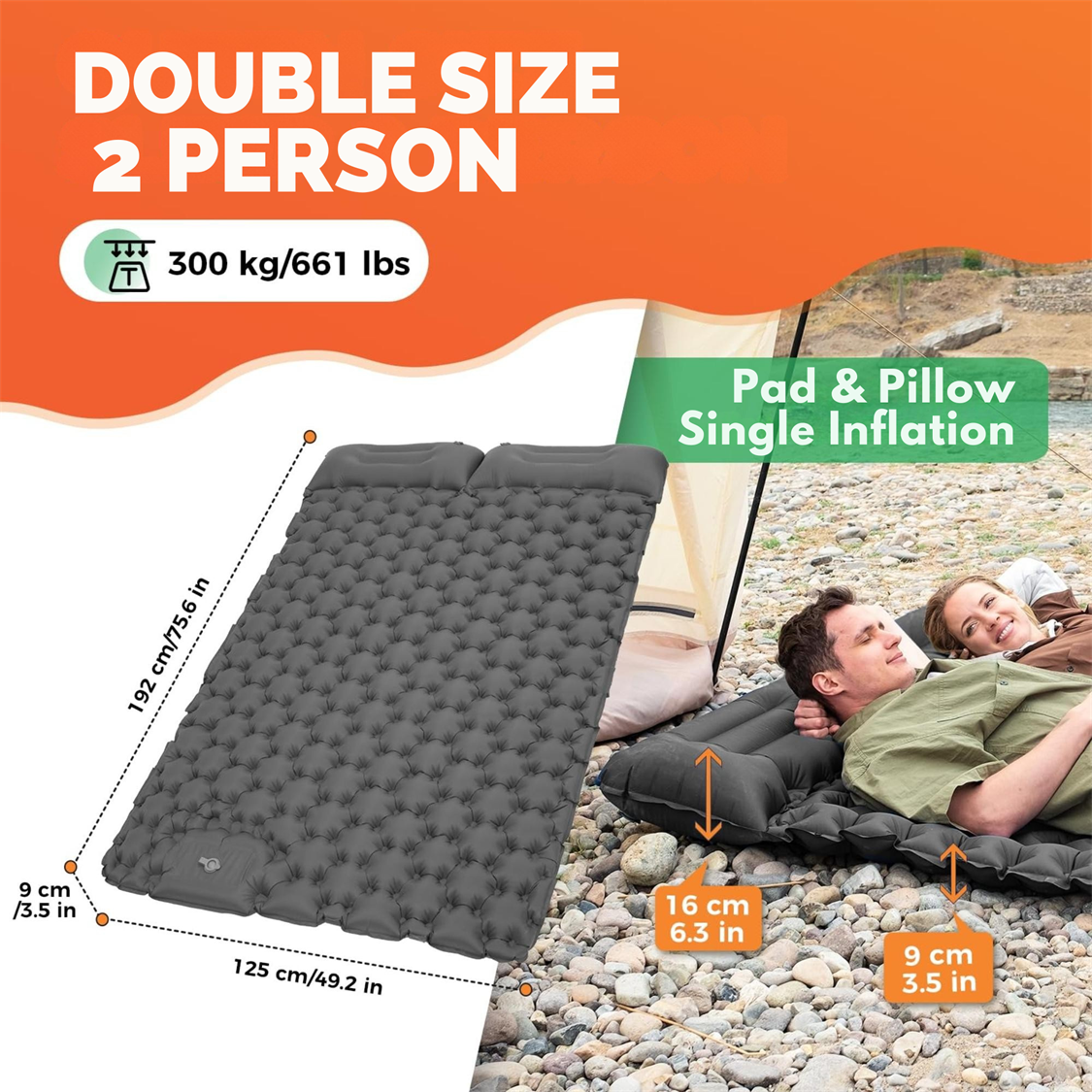 KingCamp COMFORT DUO 9 Double Air Pad (7)