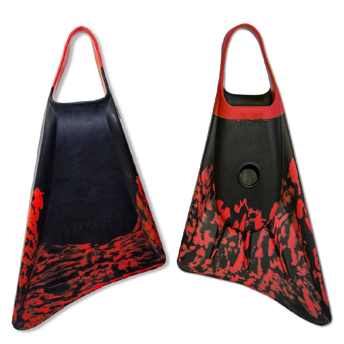 STEALTH S1 SUPREME FINS BLACK/RED