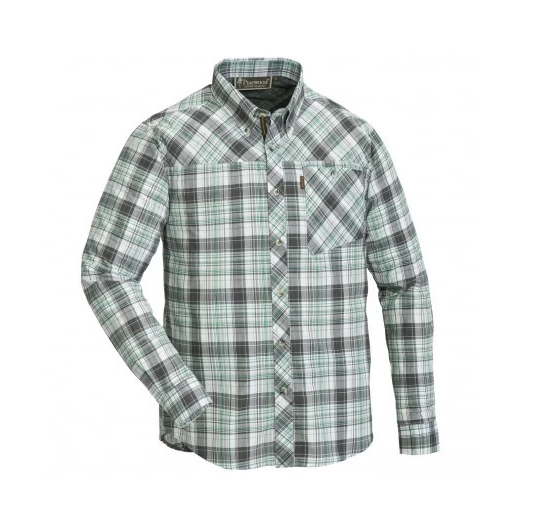 pinewood-caribou-slim-skjorta-sea-green-grey