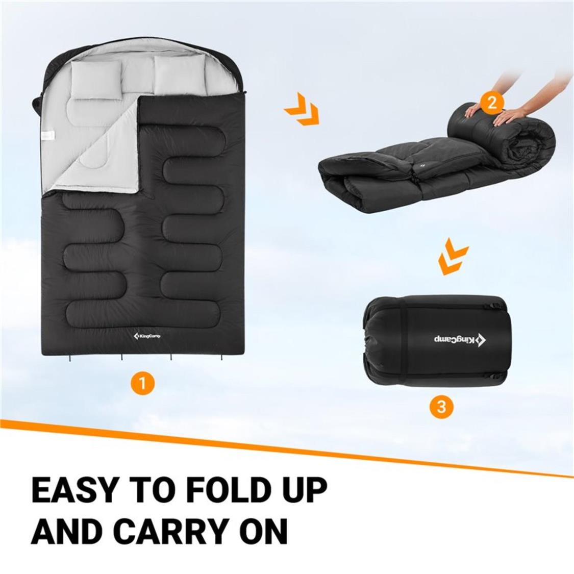 KingCamp Double Envelope Sleeping Bag (7)