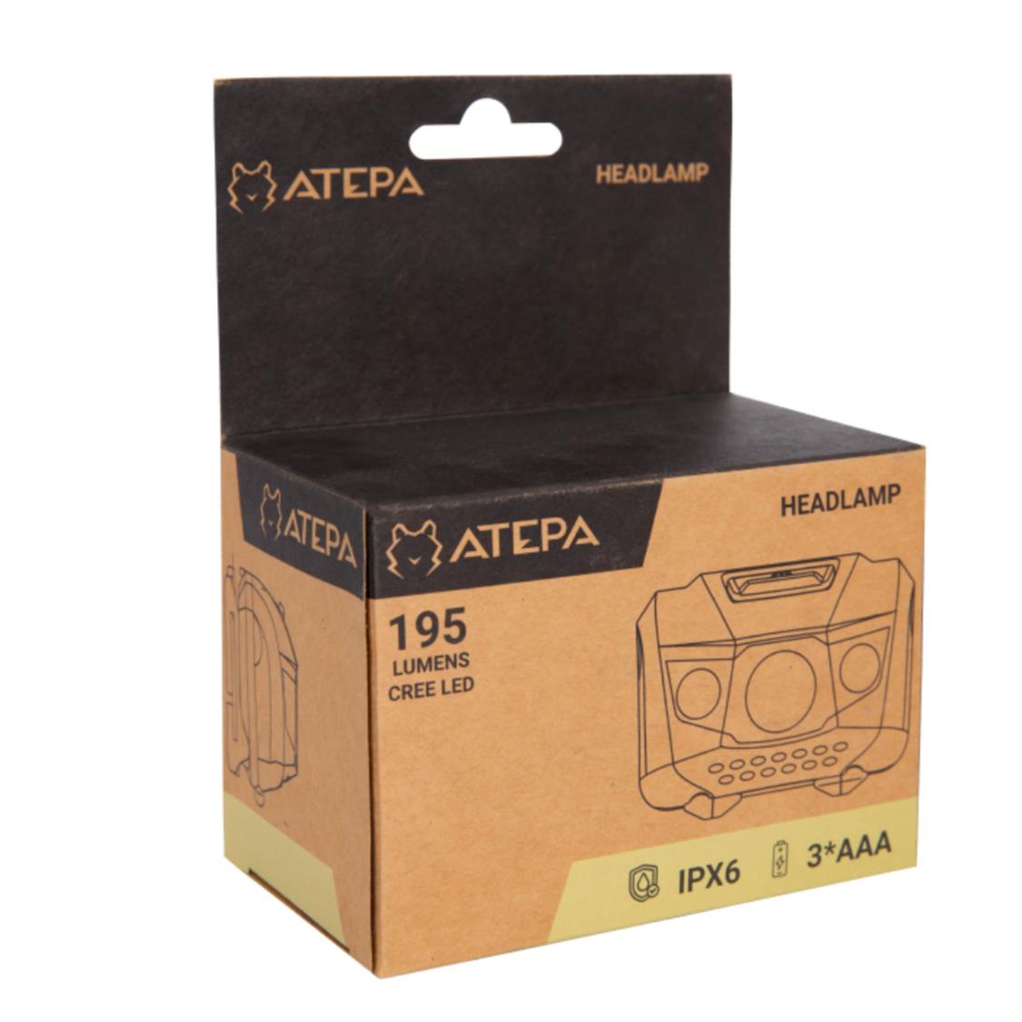 ATEPA Headlamp Ð Waterproof 195 lumen (5)