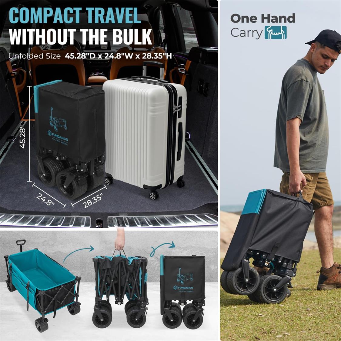 Fundango Heavy Duty Folding Beach Wagon (12)