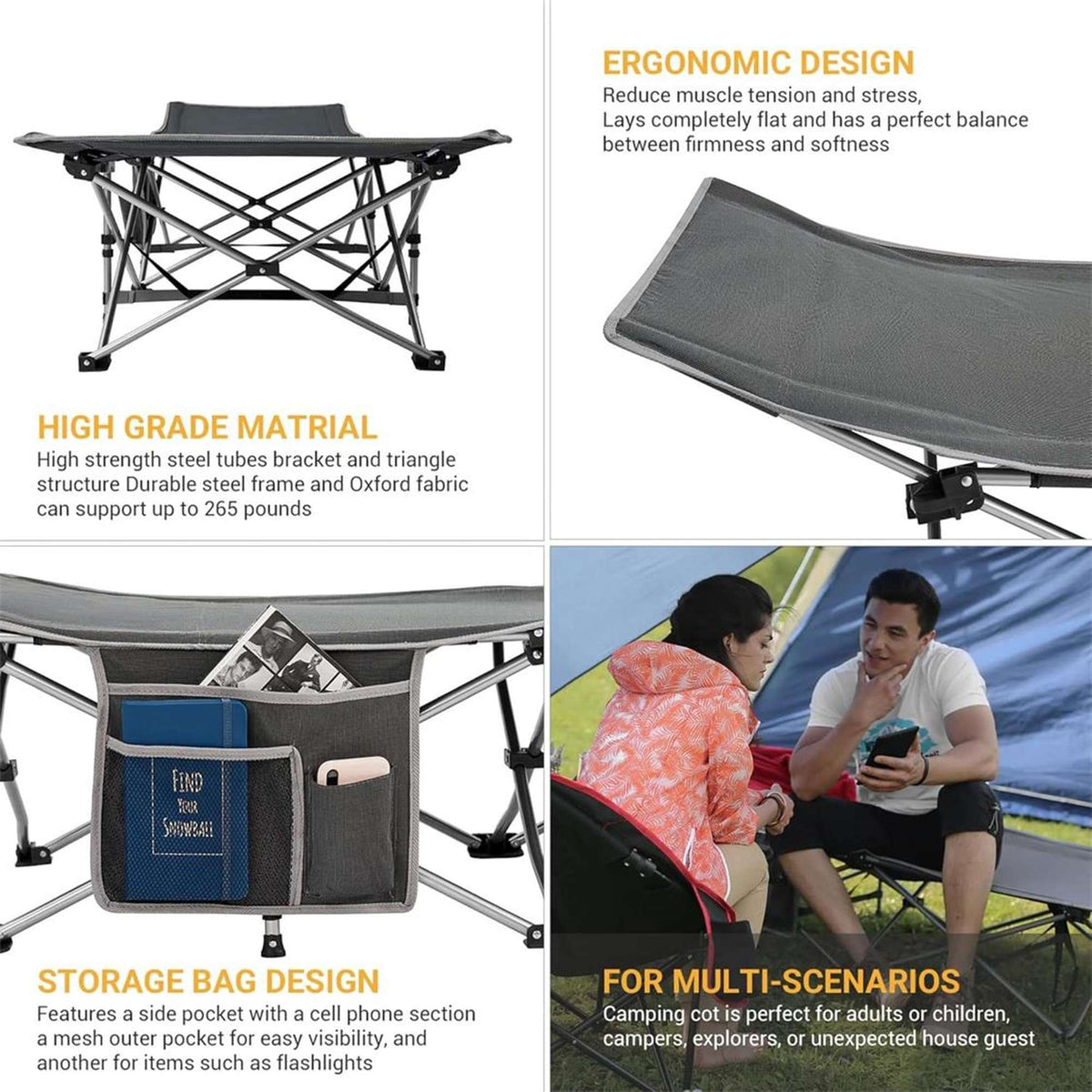 KingCamp Folding Camping Bed (7)