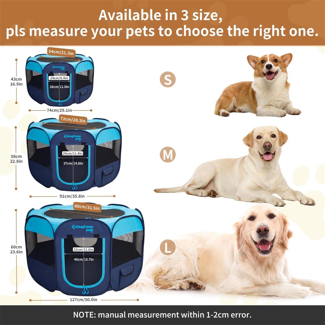KingCamp PETS ANCONA Dog Playpen (4)