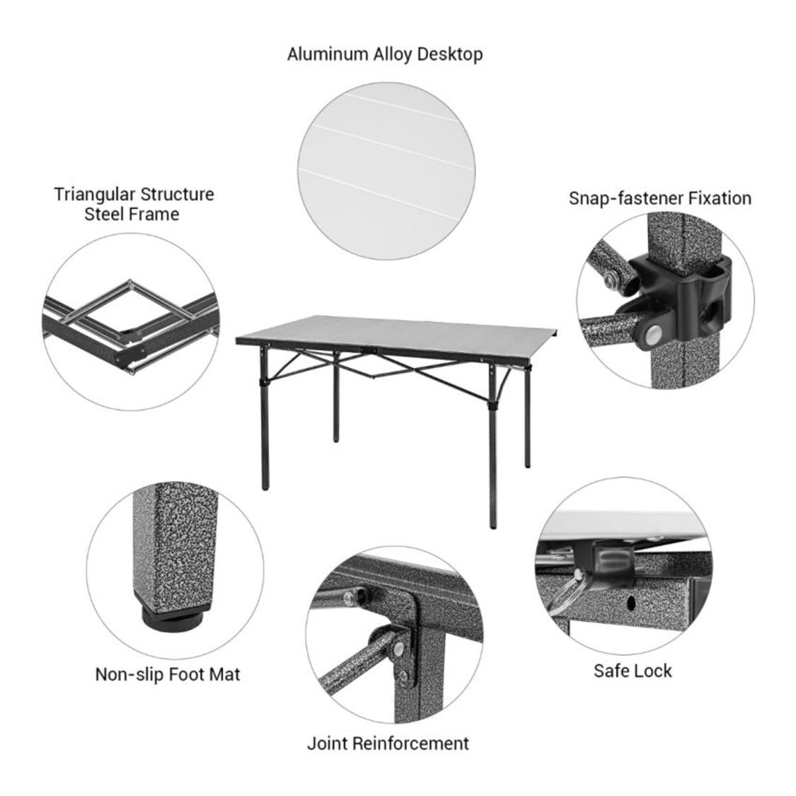 KingCamp GRANITE Aluminum Folding Table (4)