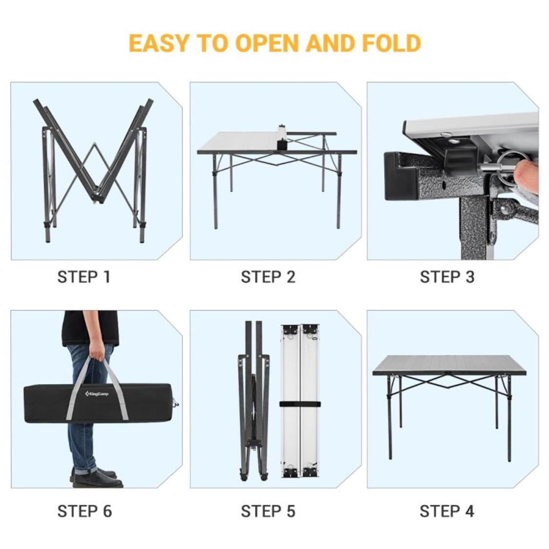 KingCamp GRANITE Aluminum Folding Table (2)