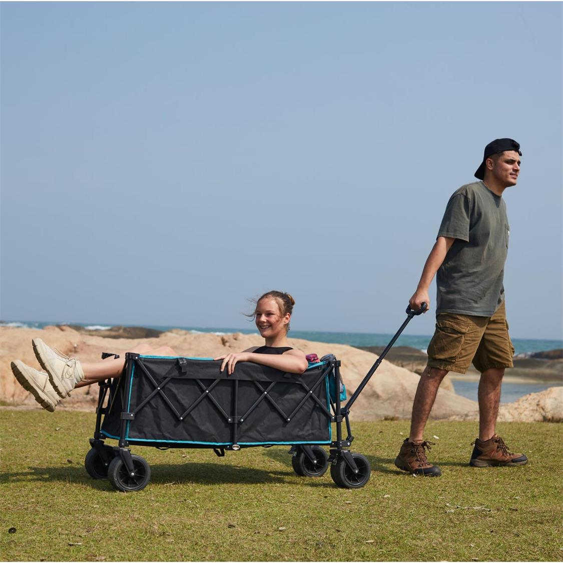 Fundango Heavy Duty Folding Beach Wagon (10)