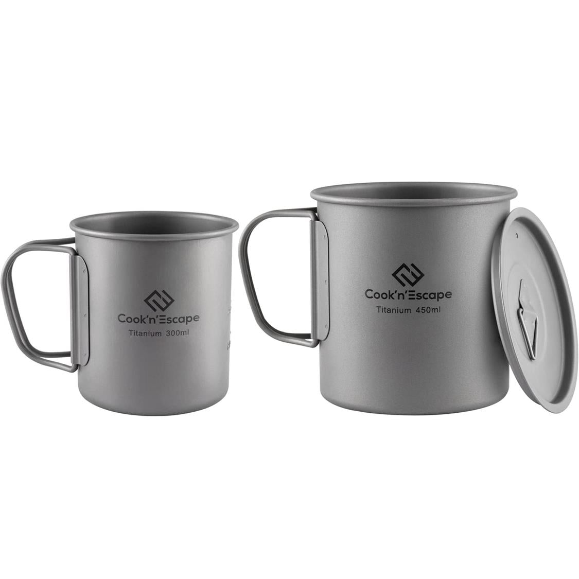 Cook'n'Escape 300ml+450ml Titanium Cup (1)
