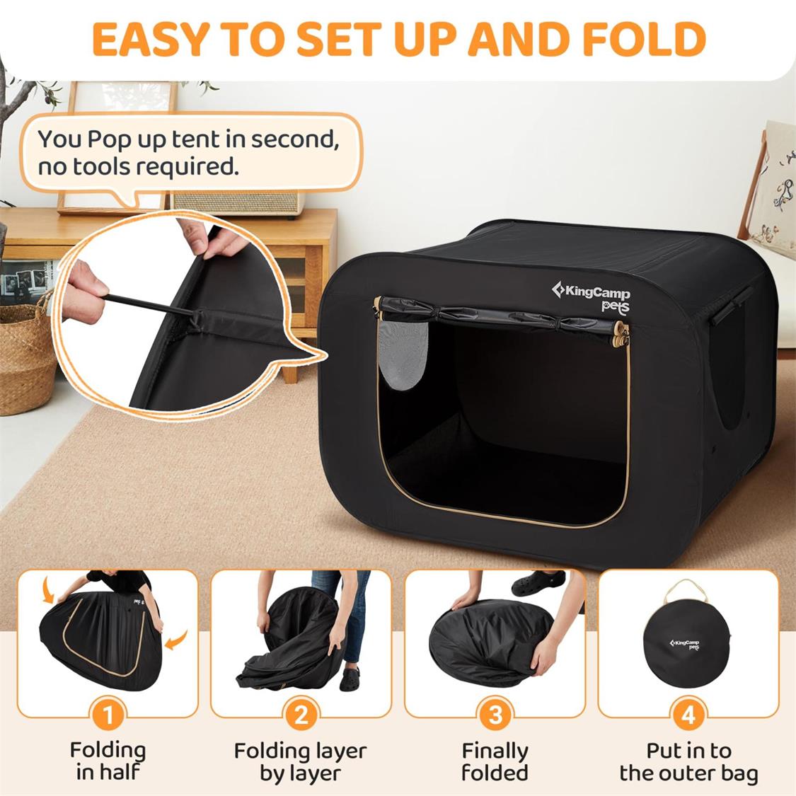 KingCamp PETS Pop Up Pet Tent (4)