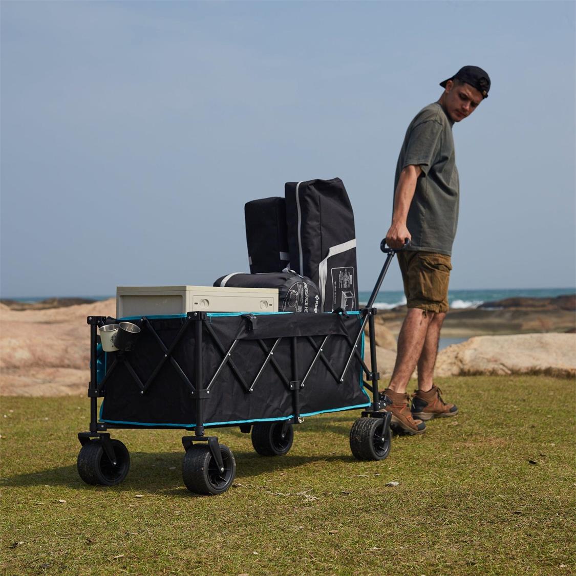 Fundango Heavy Duty Folding Beach Wagon (8)