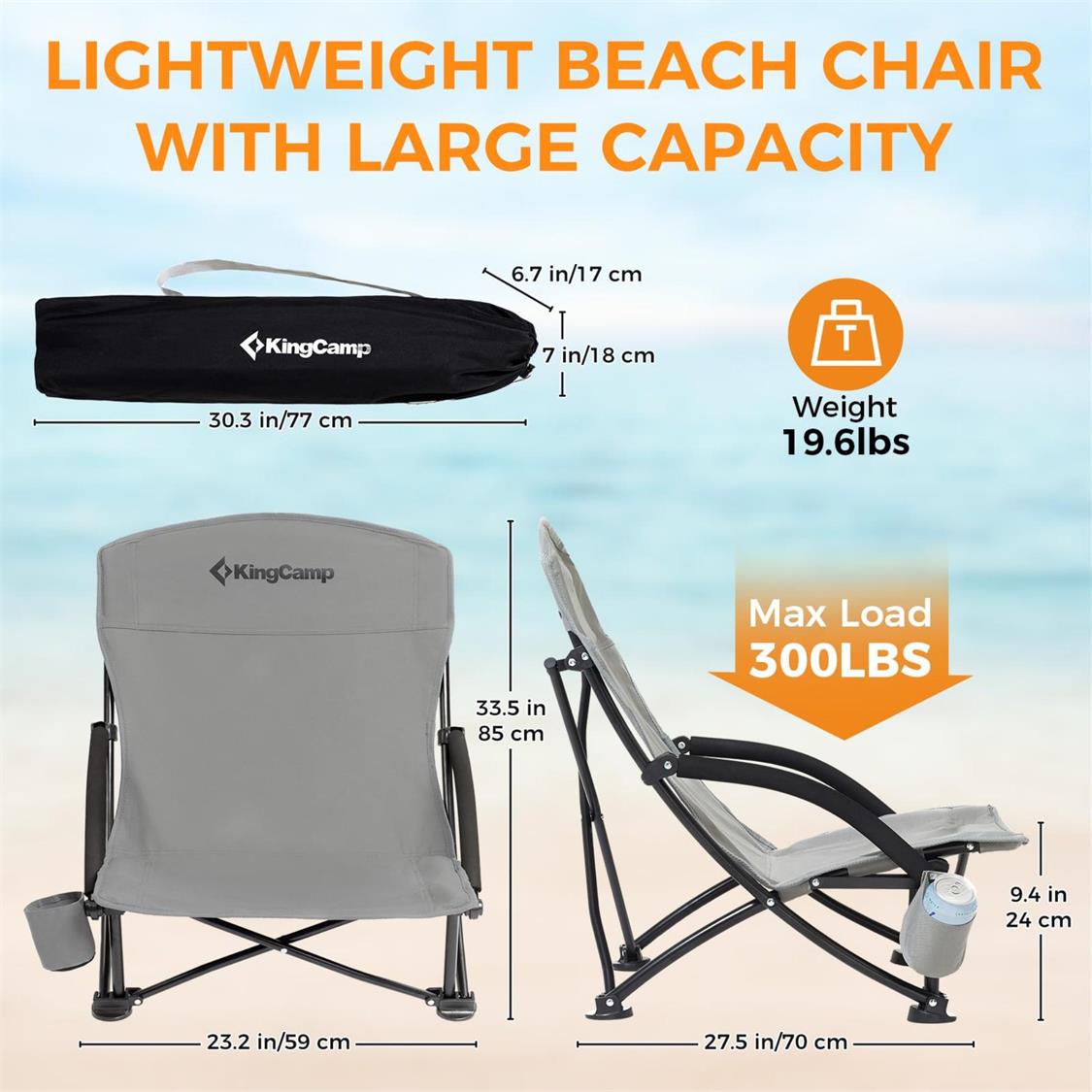 Kingcamp Folding Backpack Beach Chair 2 pack (4)