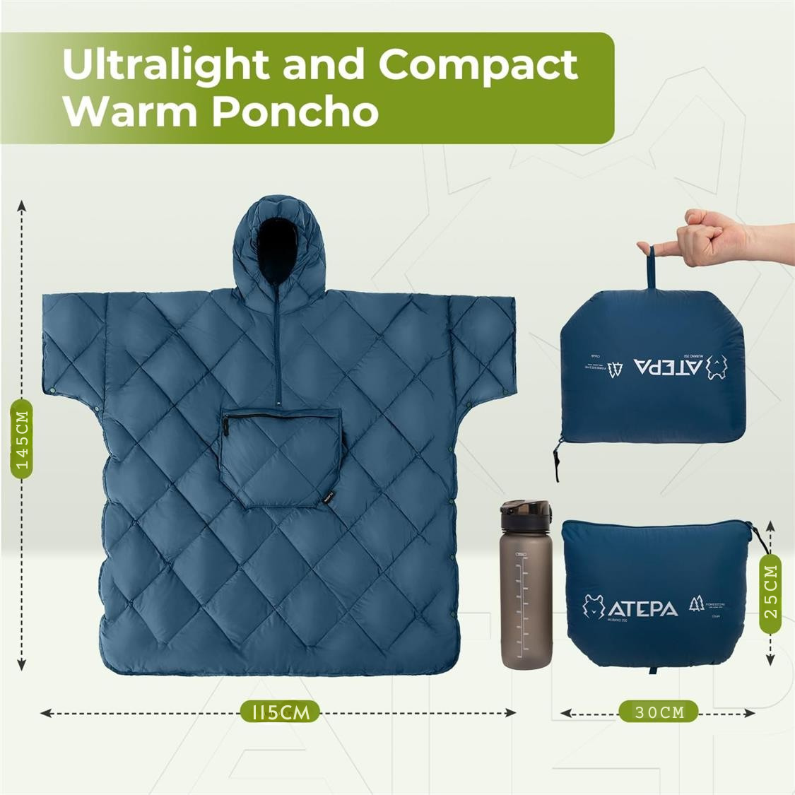 Atepa Poncho Blue
