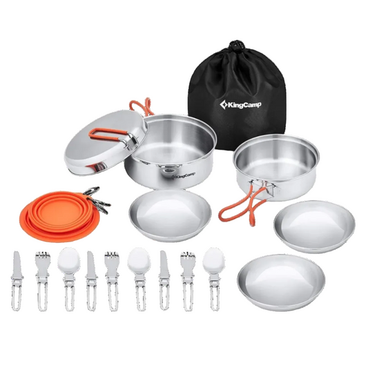 KingCamp ADVENTURER Stainless Steel Cookware Set