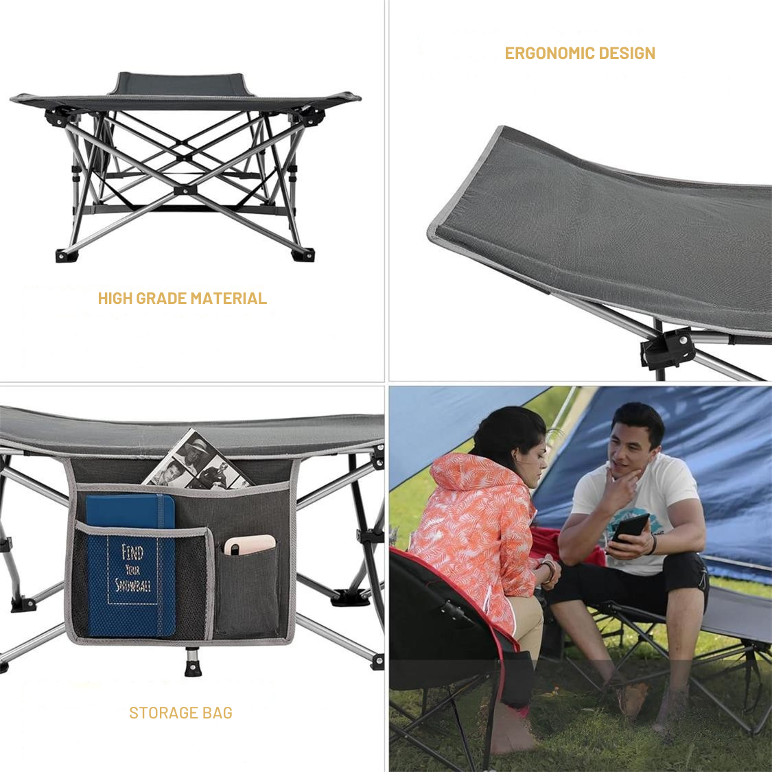 KingCamp Folding Camping Bed