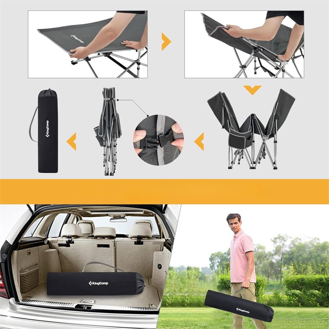 KingCamp Folding Camping Bed