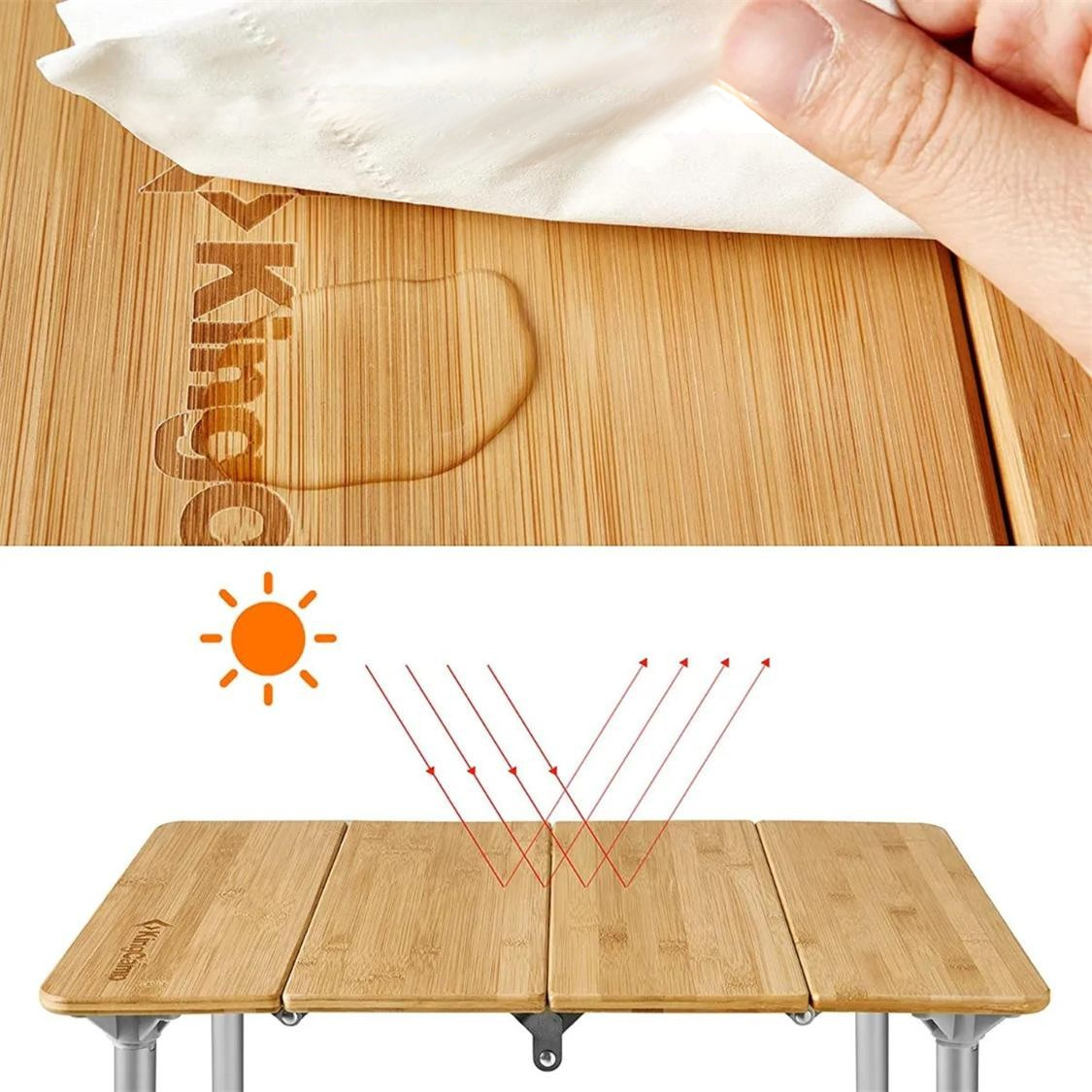 KingCamp Bamboo Folding Table