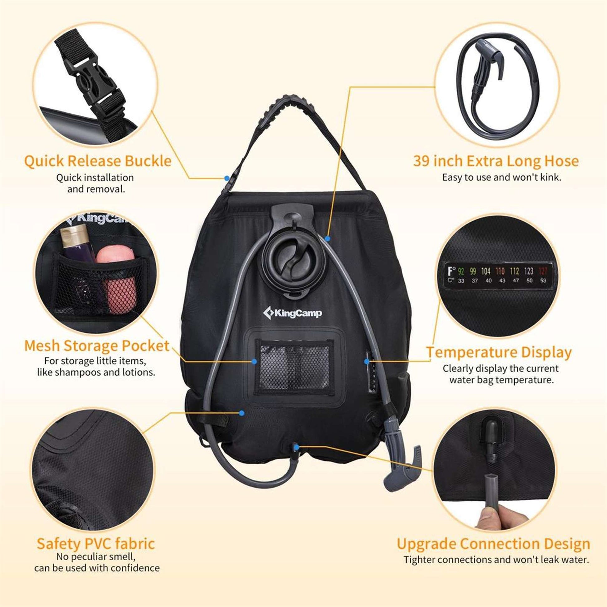 KingCamp Portable Solar Shower Bag For Camping (2)