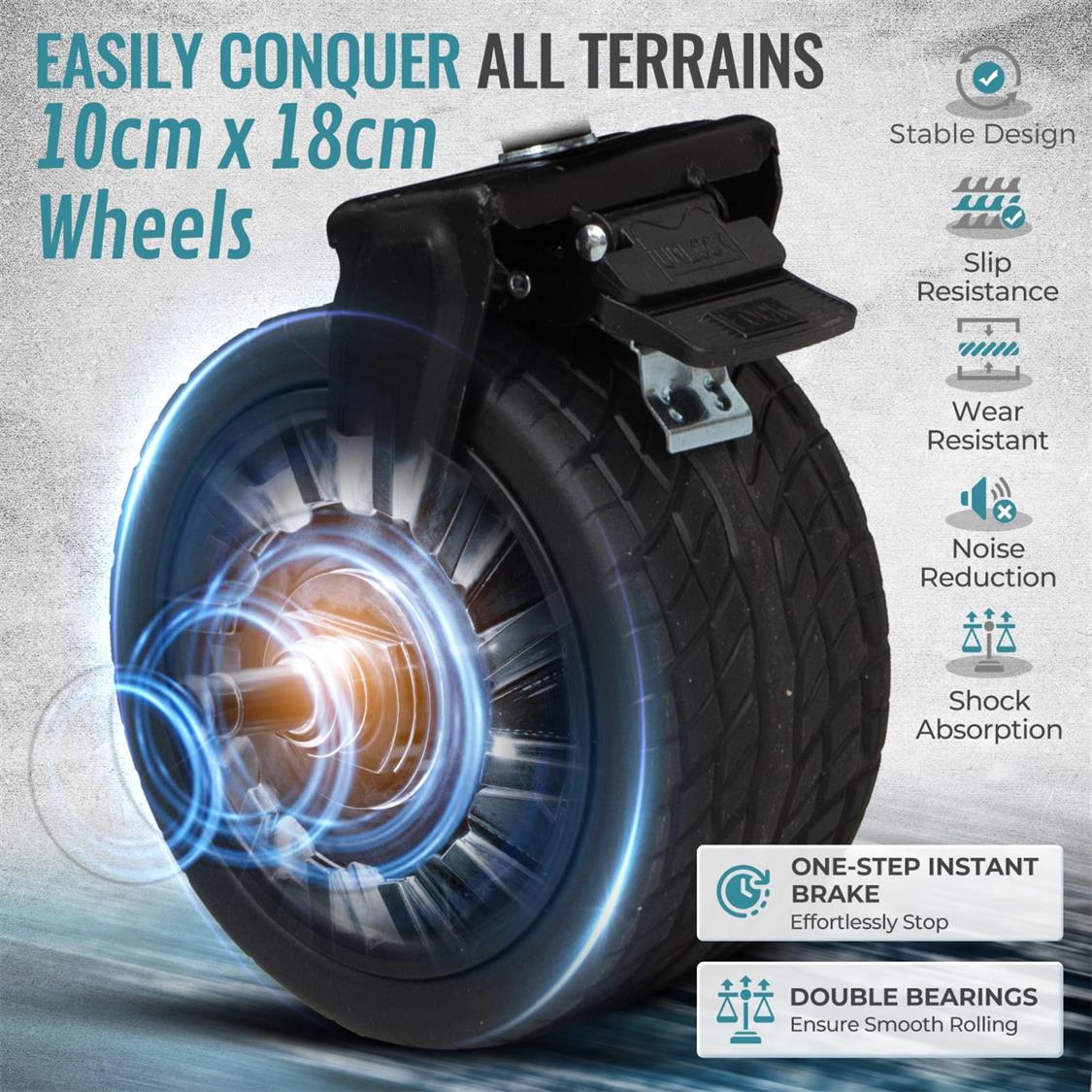 Fundango Heavy Duty Folding Beach Wagon (5)