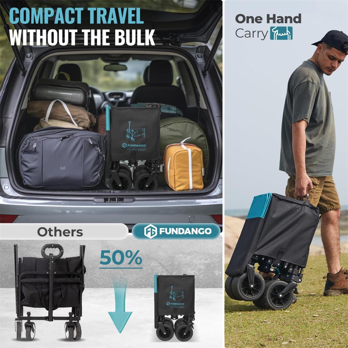 Fundango Heavy Duty Folding Beach Wagon (2)