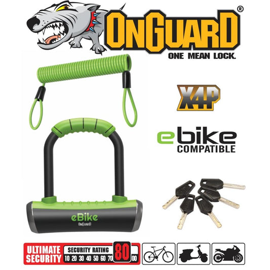 Onguard Pitbull Mini E-BIKE U-Lock Keyed 9 x 14cm
