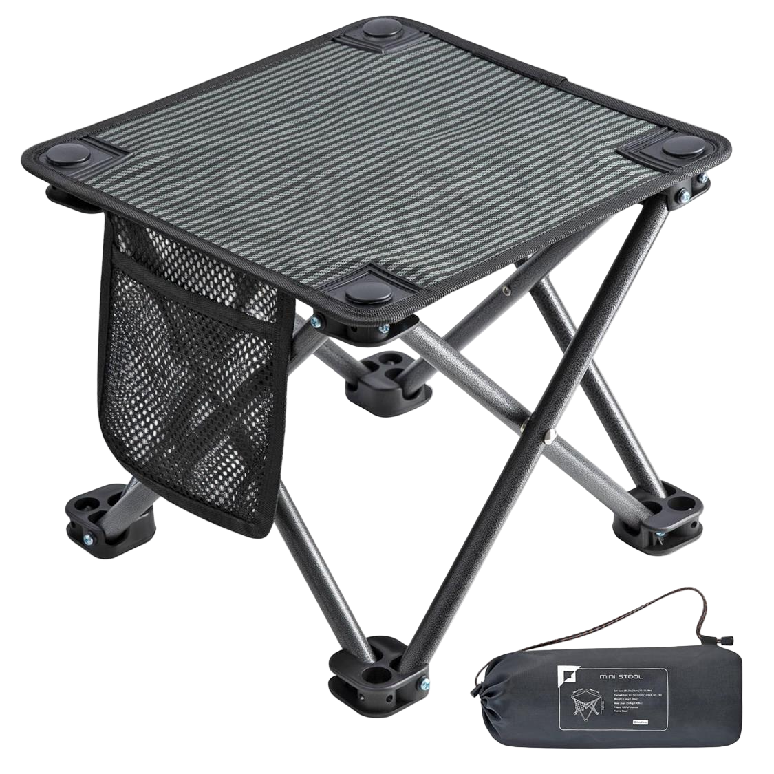 KingCamp Folding Camping Stool with Storage Bag