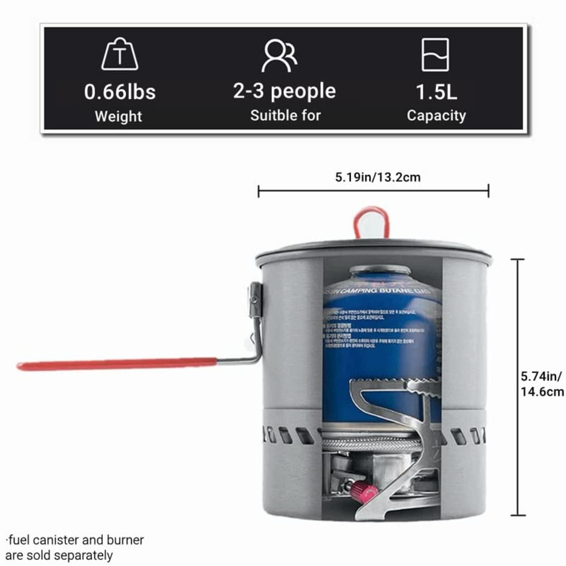 BULIN Camping Cooking Pot with Heat Exchanger (7)