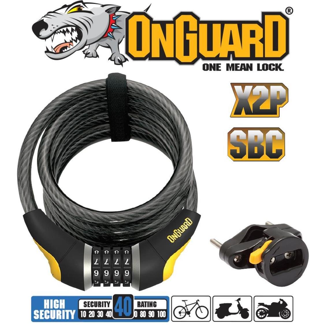 Onguard Doberman - Coiled Combo - 185cmx12mm